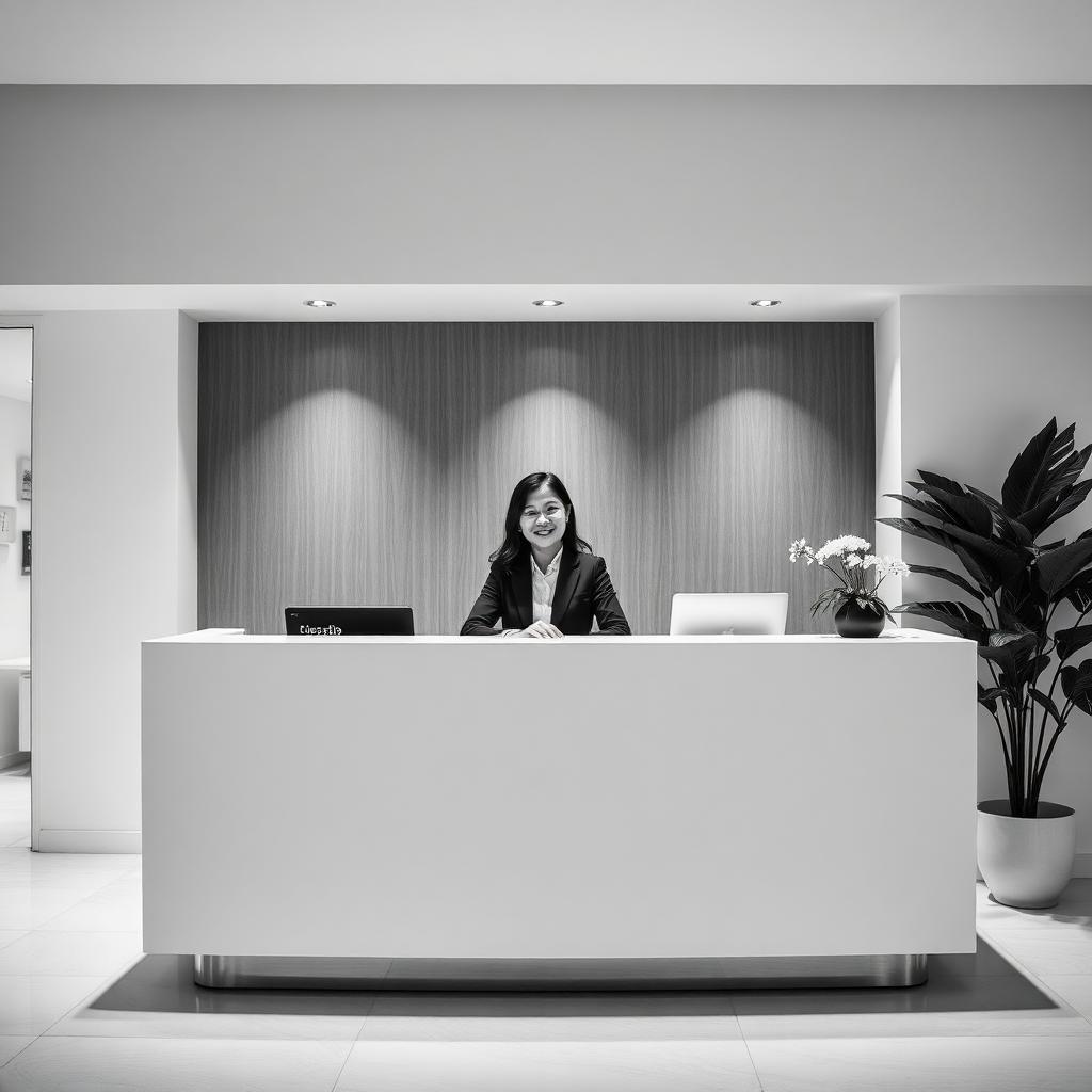Équipe ALTÉRA accueillant un visiteur dans un espace de travail moderne