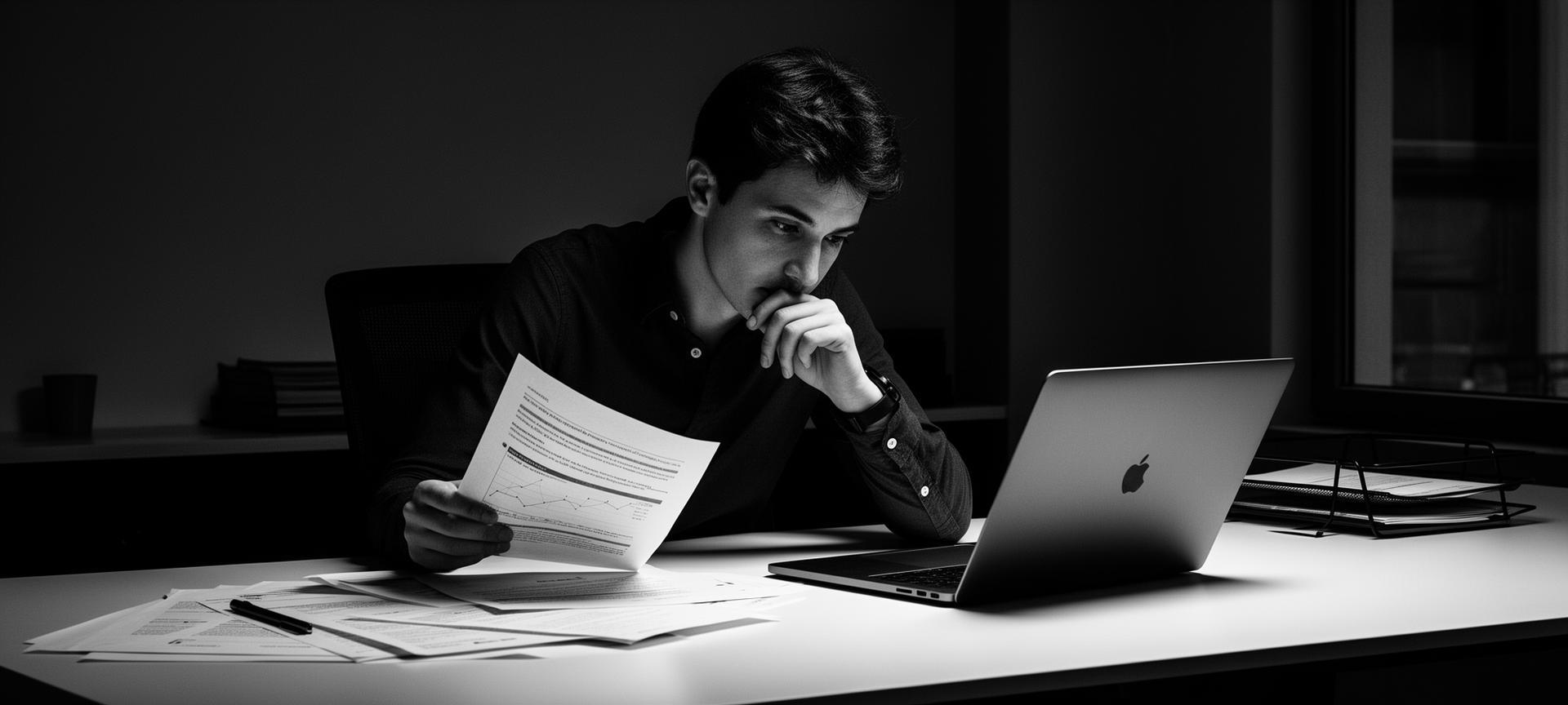 Personne réfléchissant sereinement aux options de financement de sa formation